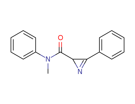 Molecular Structure of 124686-04-0 (2H-Azirine-2-carboxamide, N-methyl-N,3-diphenyl-)