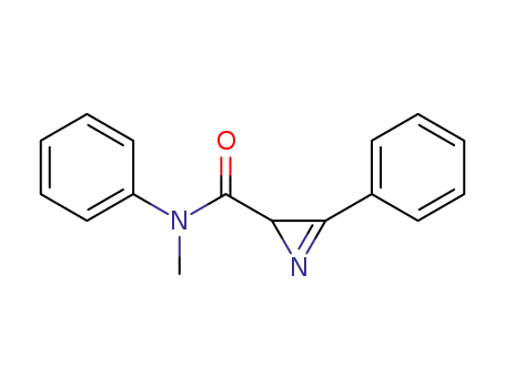 Molecular Structure of 124686-04-0 (2H-Azirine-2-carboxamide, N-methyl-N,3-diphenyl-)