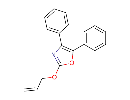 Molecular Structure of 82238-43-5 (Oxazole, 4,5-diphenyl-2-(2-propenyloxy)-)