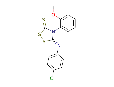 5-[(Z)-4-Chloro-phenylimino]-4-(2-methoxy-phenyl)-[1,2,4]dithiazolidine-3-thione