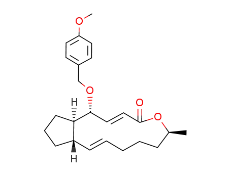 (5E,13E)-(3aR,4R,9S,14aS)-4-(4-Methoxy-benzyloxy)-9-methyl-2,3,3a,9,10,11,12,14a-octahydro-1H,4H-8-oxa-cyclopentacyclotridecen-7-one