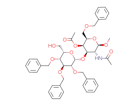 methyl 2-acetamido-4-O-acetyl-6-O-benzyl-2-deoxy-3-O-(2,3,4-tri-O-benzyl-β-L-idopyranosyl)-β-D-galactopyranoside
