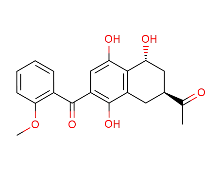 3-Acetyl-6-(o-methoxybenzoyl)-1,5,8-trihydroxytetralin