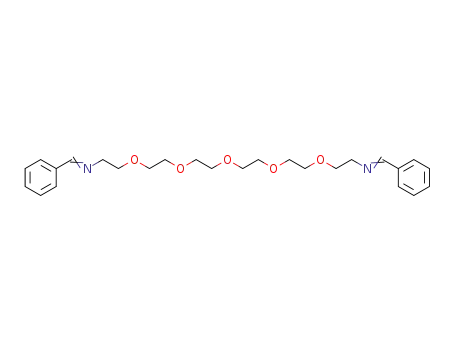 Molecular Structure of 143029-08-7 (3,6,9,12,15-Pentaoxaheptadecane-1,17-diamine,
N,N'-bis(phenylmethylene)-)