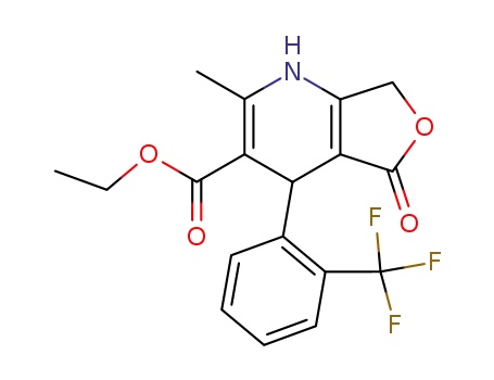 푸로(3,4-b)피리딘-3-카르복실산, 1,4,5,7-테트라히드로-2-메틸-5-옥소-4-(2-(트리플루오로메틸)페닐)-, 에틸 에스테르