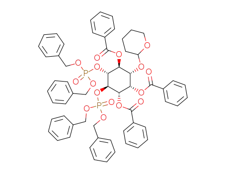 2,3,6-Tri-O-benzoyl-4,5-O-(dibenzyloxyphosphinyl)-1-O-(tetrahydro-2-pyranyl)-D-myo-inositol