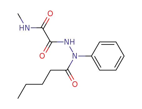 Molecular Structure of 89844-43-9 (Pentanoic acid, 2-[(methylamino)oxoacetyl]-1-phenylhydrazide)