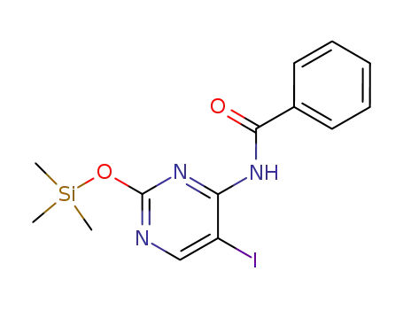 N-(5-Iodo-2-trimethylsilanyloxy-pyrimidin-4-yl)-benzamide