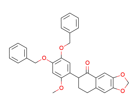2-(4,5-dibenzyloxy-2-methoxyphenyl)-6,7-methylenedioxy-3,4-dihydronaphthalen-1(2H)-one