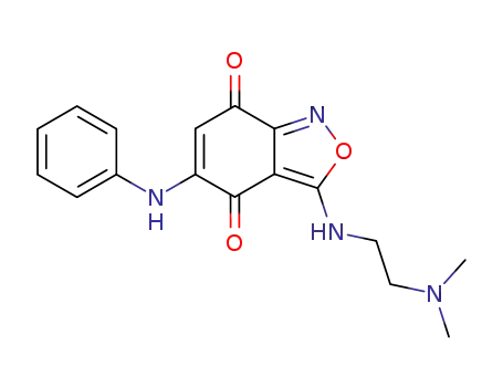 3-(2-Dimethylamino-ethylamino)-5-phenylamino-benzo[c]isoxazole-4,7-dione