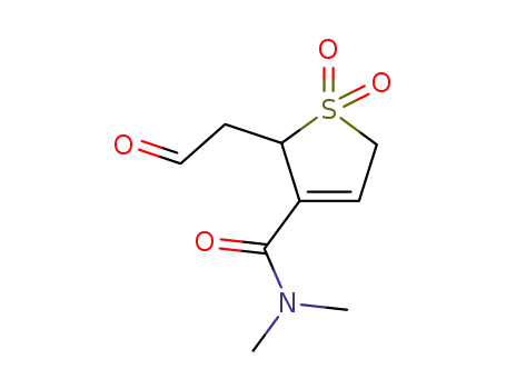 3-Thiophenecarboxamide, 2,5-dihydro-N,N-dimethyl-2-(2-oxoethyl)-,
1,1-dioxide
