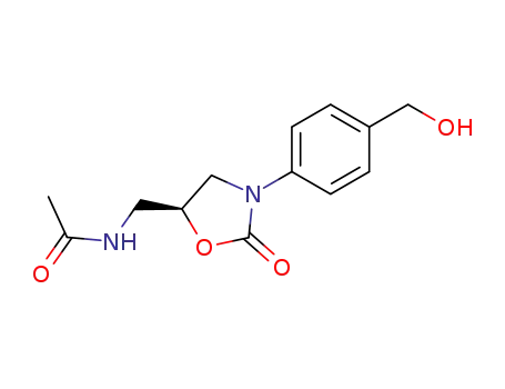 (S)-N-<<3-<4-(hydroxymethyl)phenyl>-2-oxo-5-oxazolidinyl>methyl>acetamide