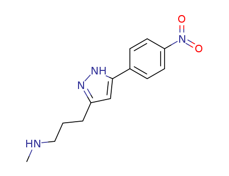 N-methyl-3-[5-(4-nitrophenyl)-2H-pyrazol-3-yl]propan-1-amine