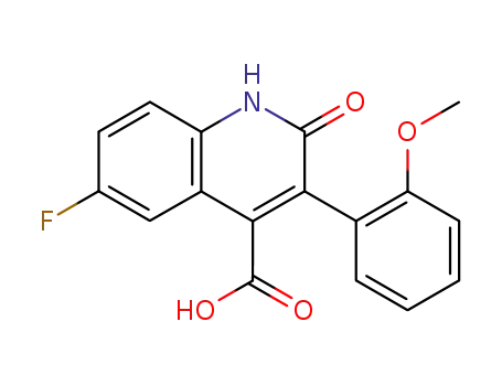6-fluoro-3-(2-methoxyphenyl)-2-oxo-1,2-dihydroquinoline-4-carboxylic acid