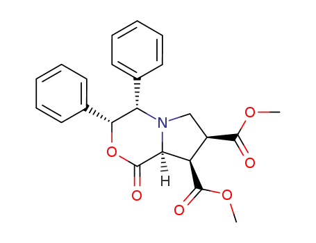 (2S,5R,6S,8R,9R)-5,6-diphenyl-8,9-dicarbomethoxy-1-aza-4-oxabicyclo<4.3.0>nonan-3-one