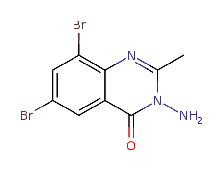 Molecular Structure of 89258-53-7 (3-aMino-6,8-dibroMo-2-Methylquinazolin-4(3H)-one)