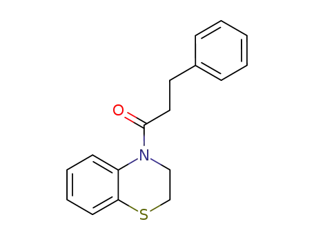 Molecular Structure of 88320-02-9 (2H-1,4-Benzothiazine, 3,4-dihydro-4-(1-oxo-3-phenylpropyl)-)