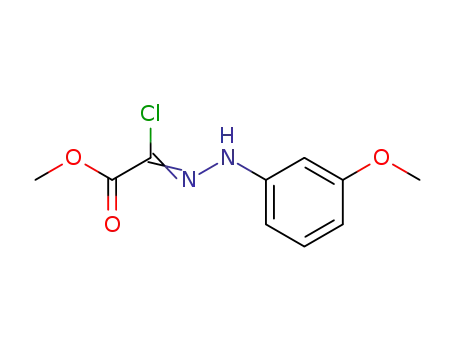 Molecular Structure of 96722-47-3 (METHYL CHLORO[(3-METHOXYLPHENYL)HYDRAZONO]ACETATE)