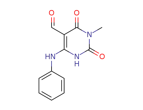 5-Pyrimidinecarboxaldehyde,
1,2,3,6-tetrahydro-1-methyl-2,6-dioxo-4-(phenylamino)-