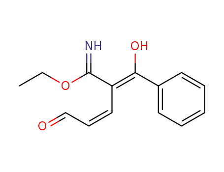 2-(2-Formyl-ethen-1-yl)-3-phenyl-3-hydroxy-propenimidsaeure-ethylester