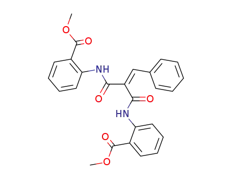 Molecular Structure of 87285-83-4 (methyl 2-[[2-[(2-methoxycarbonylphenyl)carbamoyl]-3-phenyl-prop-2-enoy l]amino]benzoate)