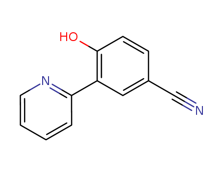 Benzonitrile,4-hydroxy-3-(2-pyridinyl)- cas  33400-81-6