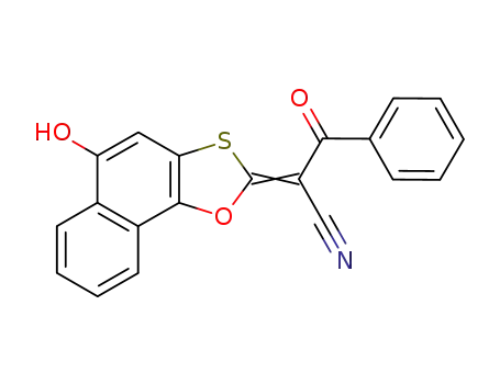 5-Hydroxy-2-(benzoyl-cyan-methylen)-naphth<2,1-d>-1,3-oxathiol