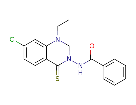 Benzamide,
N-(7-chloro-1-ethyl-1,4-dihydro-4-thioxo-3(2H)-quinazolinyl)-