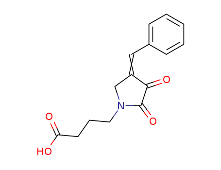 4-(4-benzylidene-2,3-dioxo-pyrrolidin-1-yl)butanoic acid cas  76628-86-9