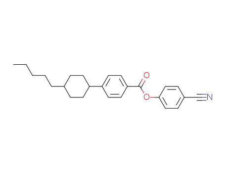 Molecular Structure of 71352-36-8 (4-CYANOPHENYL 4-(4-PENTYLCYCLOHEXYL)BENZOATE)