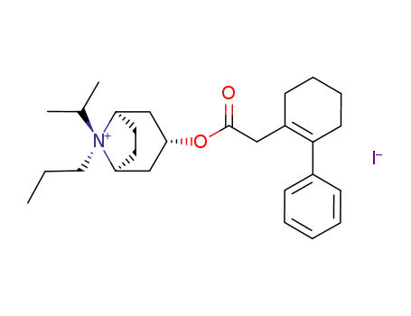 (1R,3R,5S,8R)-8-Isopropyl-3-[2-(2-phenyl-cyclohex-1-enyl)-acetoxy]-8-propyl-8-azonia-bicyclo[3.2.1]octane; iodide