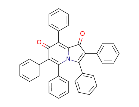 Molecular Structure of 87988-35-0 (1,7-Indolizinedione, 2,3,5,6,8-pentaphenyl-)