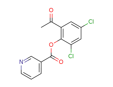 Nicotinic acid 2-acetyl-4,6-dichloro-phenyl ester