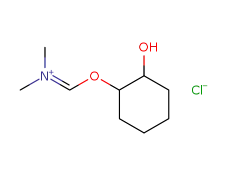 Molecular Structure of 100011-16-3 ((2-Hydroxy-cyclohexyloxymethylene)-dimethyl-ammonium; chloride)
