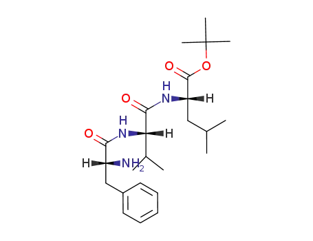 Molecular Structure of 95303-87-0 (L-Leucine, N-(N-D-phenylalanyl-L-valyl)-, 1,1-dimethylethyl ester)