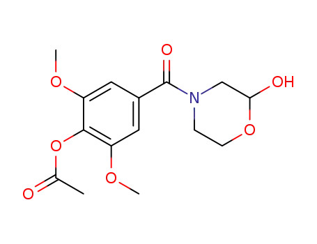 4-(4-acetoxy-3,5-dimethoxybenzoyl)-2-morpholinol