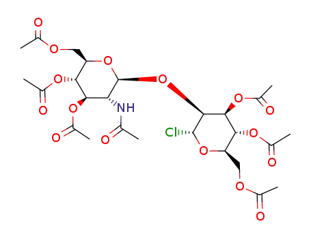 2-O-(2-acetamido-3,4,6-tri-O-acetyl-2-deoxy-β-D-glucopyranosyl)-3,4,6-tri-O-acetyl-α-D-mannopyranosyl chloride