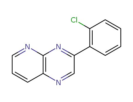 Molecular Structure of 105702-28-1 (Pyrido[2,3-b]pyrazine, 3-(2-chlorophenyl)-)