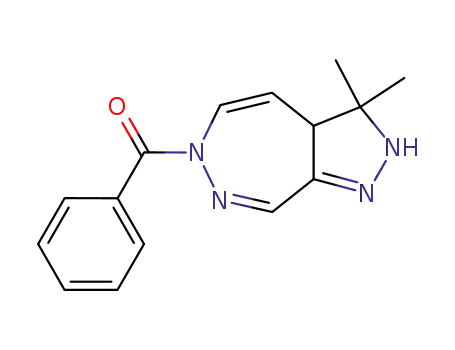 6-Benzoyl-2,3,3a,6-tetrahydro-3,3-dimethylpyrazolo<3,4-d><1,2>diazepin
