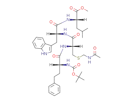 N-tert-butoxycarbonyl-D-homophenylalanyl-L-cysteinyl(Acm)-D-tryptophyl-L-leucine methyl ester