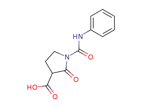 3-Pyrrolidinecarboxylic acid, 2-oxo-1-[(phenylamino)carbonyl]-