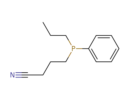 Molecular Structure of 139936-89-3 (Butanenitrile, 4-(phenylpropylphosphino)-)