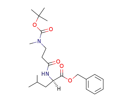 2-[3-(<i>tert</i>-butoxycarbonyl-methyl-amino)-propionylamino]-4-methyl-pentanoic acid benzyl ester