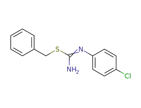 Carbamimidothioic acid, (4-chlorophenyl)-, phenylmethyl ester
