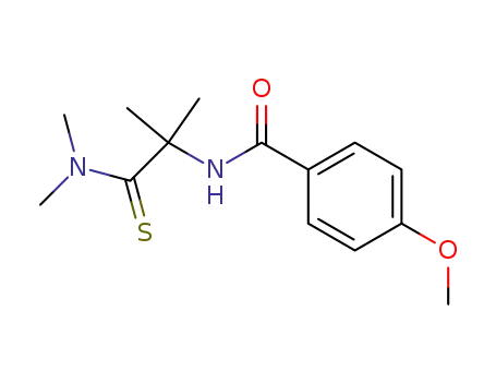 N-<1-(N,N-Dimethylthiocarbamoyl)-1-methylethyl>-p-methoxybenzamid