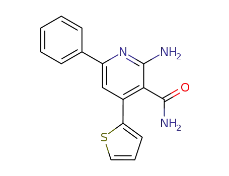 2-Amino-6-phenyl-4-thiophen-2-yl-nicotinamide