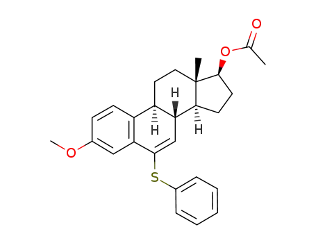 Acetic acid (8R,9S,13S,14S,17S)-3-methoxy-13-methyl-6-phenylsulfanyl-9,11,12,13,14,15,16,17-octahydro-8H-cyclopenta[a]phenanthren-17-yl ester