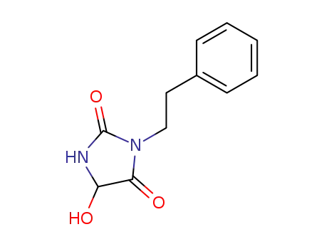 2,4-Imidazolidinedione, 5-hydroxy-3-(2-phenylethyl)-