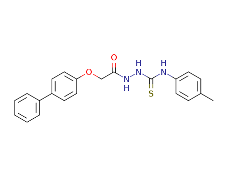 ((1,1'-BIPHENYL)-4-YLOXY)ACETIC ACID 2-(((4-METHYLPHENYL)AMINO)THIOXOMETHYL)HYDRAZIDE