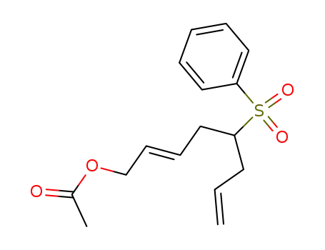 Acetic acid (E)-5-benzenesulfonyl-octa-2,7-dienyl ester